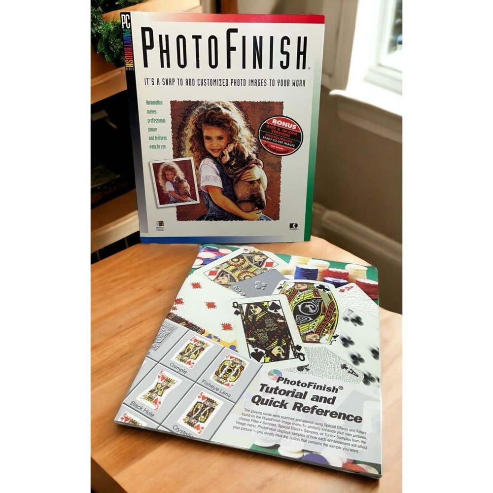 Photo Finish for Windows Users Guide PC Paintbrush Series ZSoft NO SOFTWARE